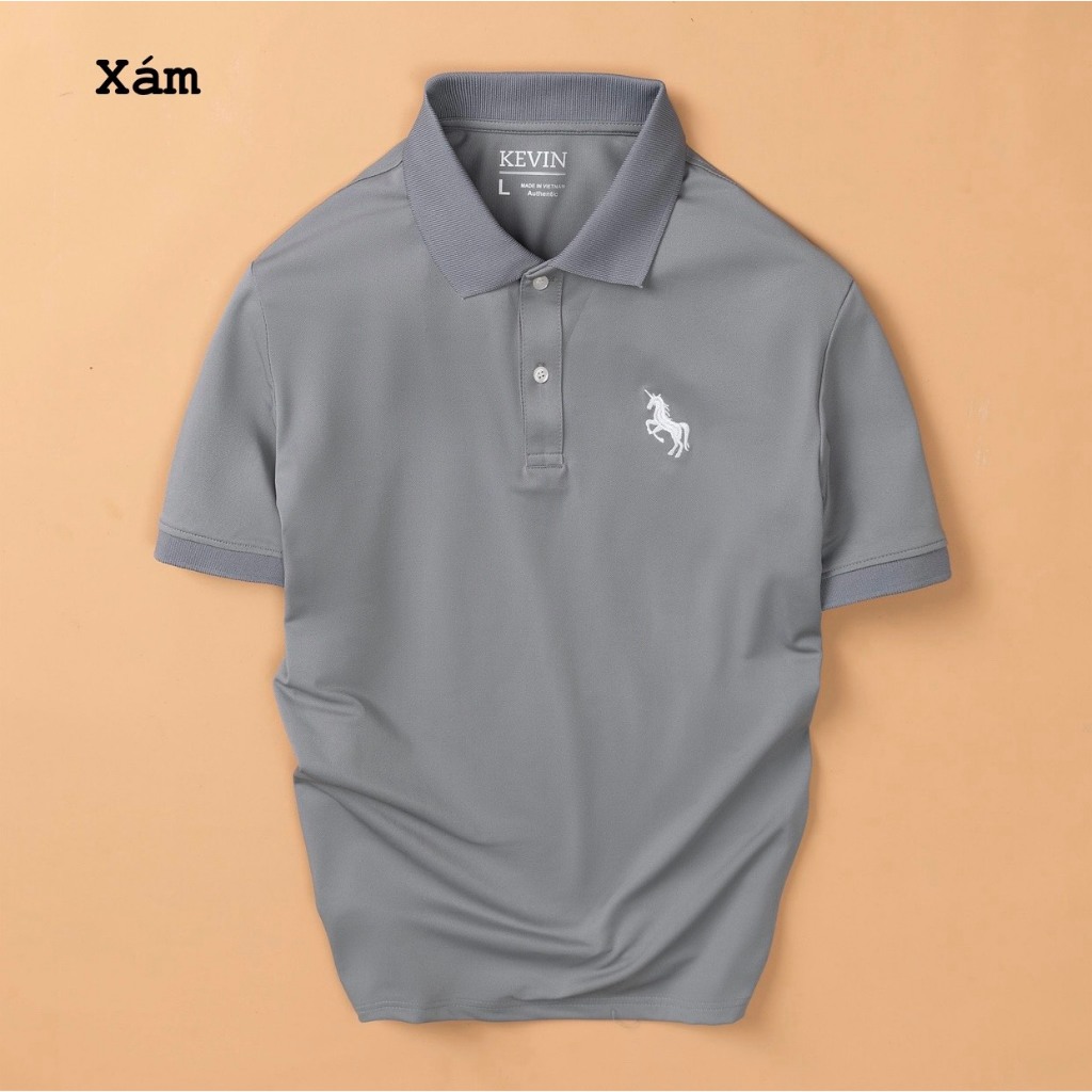 ÁO THUN POLO KEVIN THÊU LOGO NGỰA KV.P06