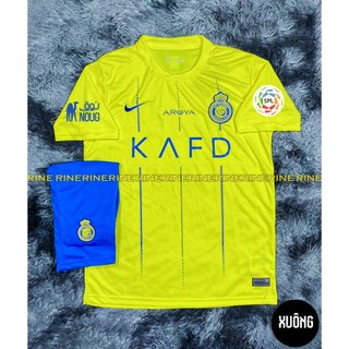 Bộ áo bóng đá Al Nassr - ronaldo sân nhà hàng Super thailand 2023-2024 Giống thi đấu