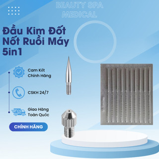 Đầu kim đốt nốt ruồi máy 5in1, đầu máy đốt mụn ruồi mụn thịt tàn nhang