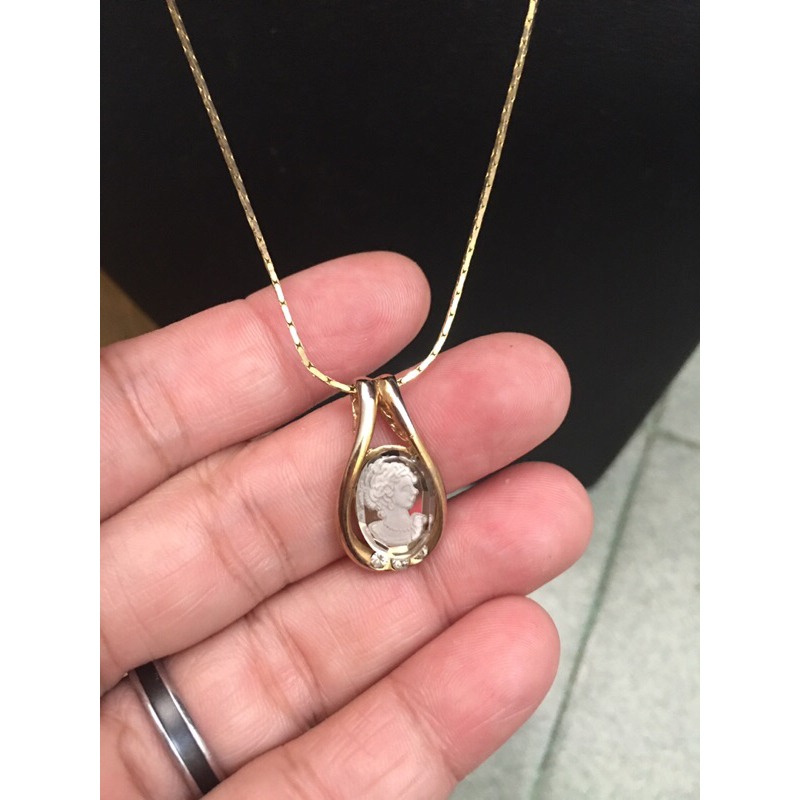 Dây chuyền mặt cameo si Nhật