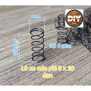 Lò xo nén phi 8, dài 20, sợi 4zem