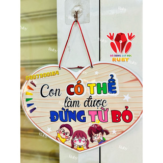 Khẩu hiệu trang trí lớp học tích cực - Đồ dùng dạy học Ruby