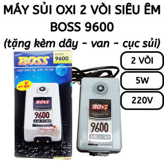 Máy sủi oxy boss 9600 5w siêu êm - máy oxy, máy sục oxy, máy bơm oxy | hingaostore.