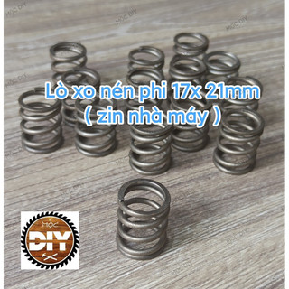 Lò xo nén phi 17, dài 21, sợi 2mm