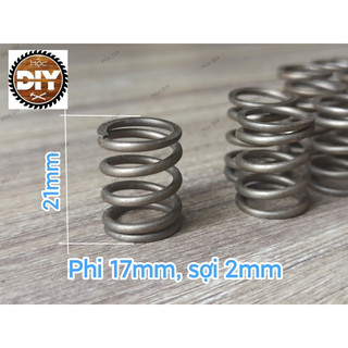 Lò xo nén phi 17, dài 21, sợi 2mm (zin nhà máy) (set4)