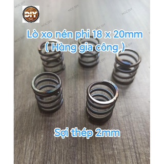 Lò xo nén phi 18, dài 20, sợi 2mm
