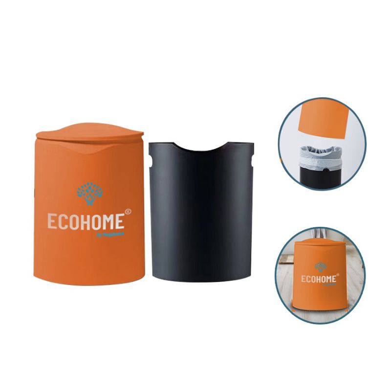 Thùng rác 2 lớp nắp nhấn tròn Megahome
