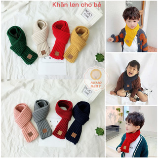 Khăn len cho bé giữ ấm mùa thu đông, khăn len dài 90-115cm, khăn len mềm mịn 6 màu lựa chọn Nemo PK57