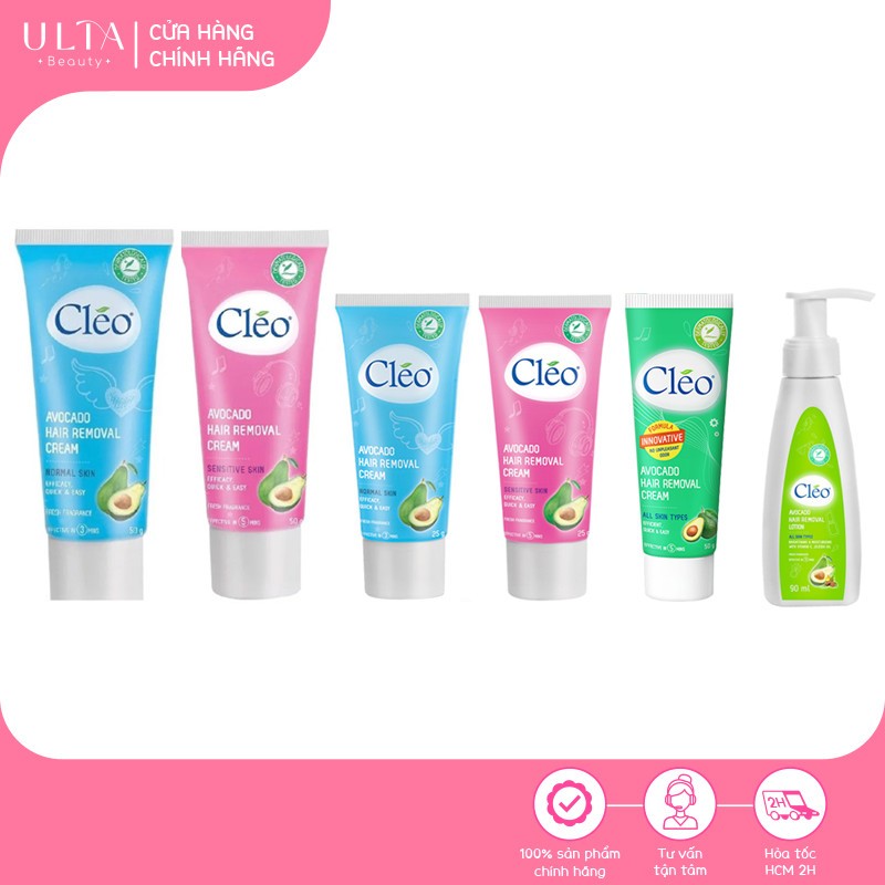 Kem Tẩy Lông Chiết Xuất Từ Bơ Cleo Avocado Hair Removal Cream (25g,50g)
