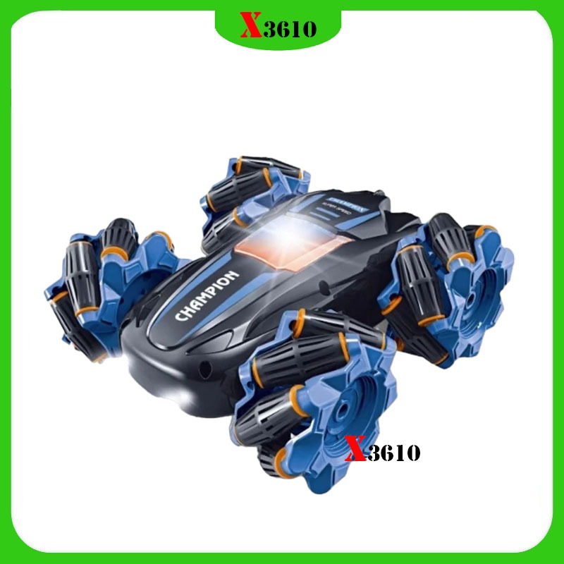 Ô tô điều khiển từ xa xoay tròn 360, điều khiển siêu nhạy pin có sạc