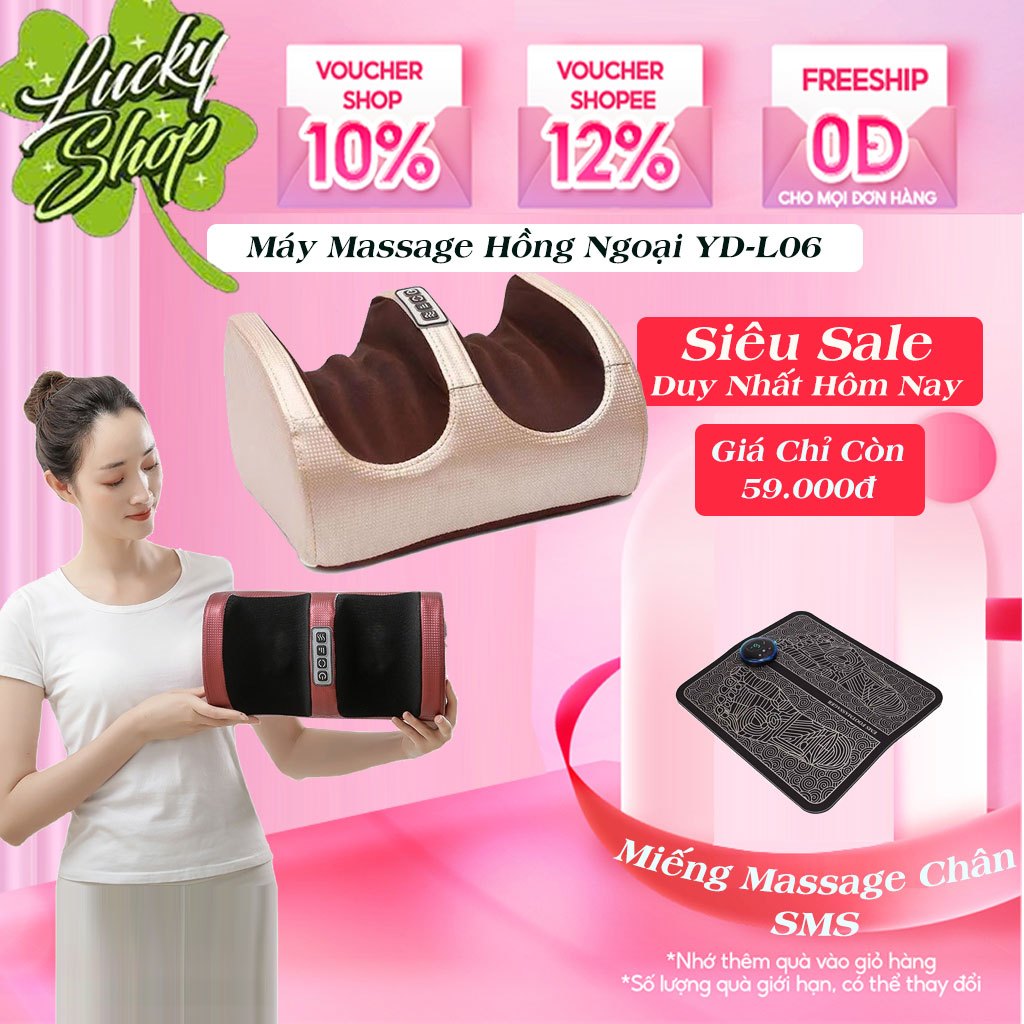 Máy massage chân YD-L06, máy mát xa chân hồng ngoại công nghệ nhật bản với 20 bi công nghệ mát xa 6d.