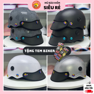  Mũ bảo hiểm gắn ốc titan gr5 cao cấp  Nón bảo hiểm titan nữa đầu dành cho cả nam và nữ đa dạng màu sắc 