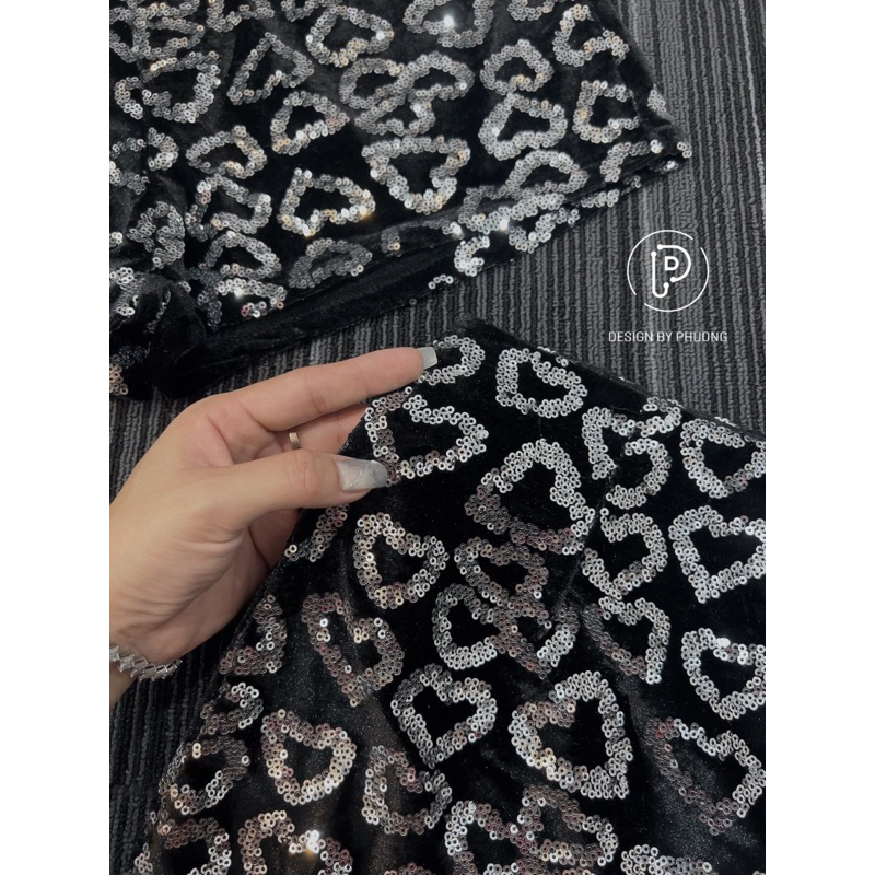 Sét áo sơ mi+quần short kim sa siêu sang