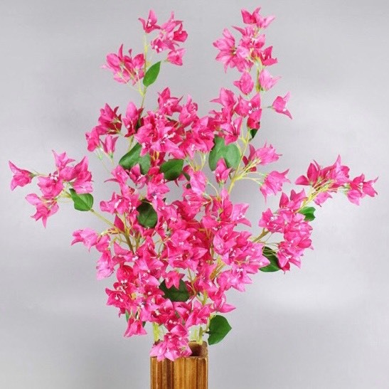 Hoa giả decor hoa giấy ngũ sắc cao 1met nhiều màu giống thật làm giàn leo cho cây