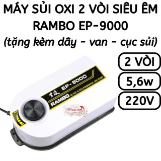 Máy oxi 2 vòi atman ep 9000 siêu êm - phụ kiện cá cảnh | hingaostore.