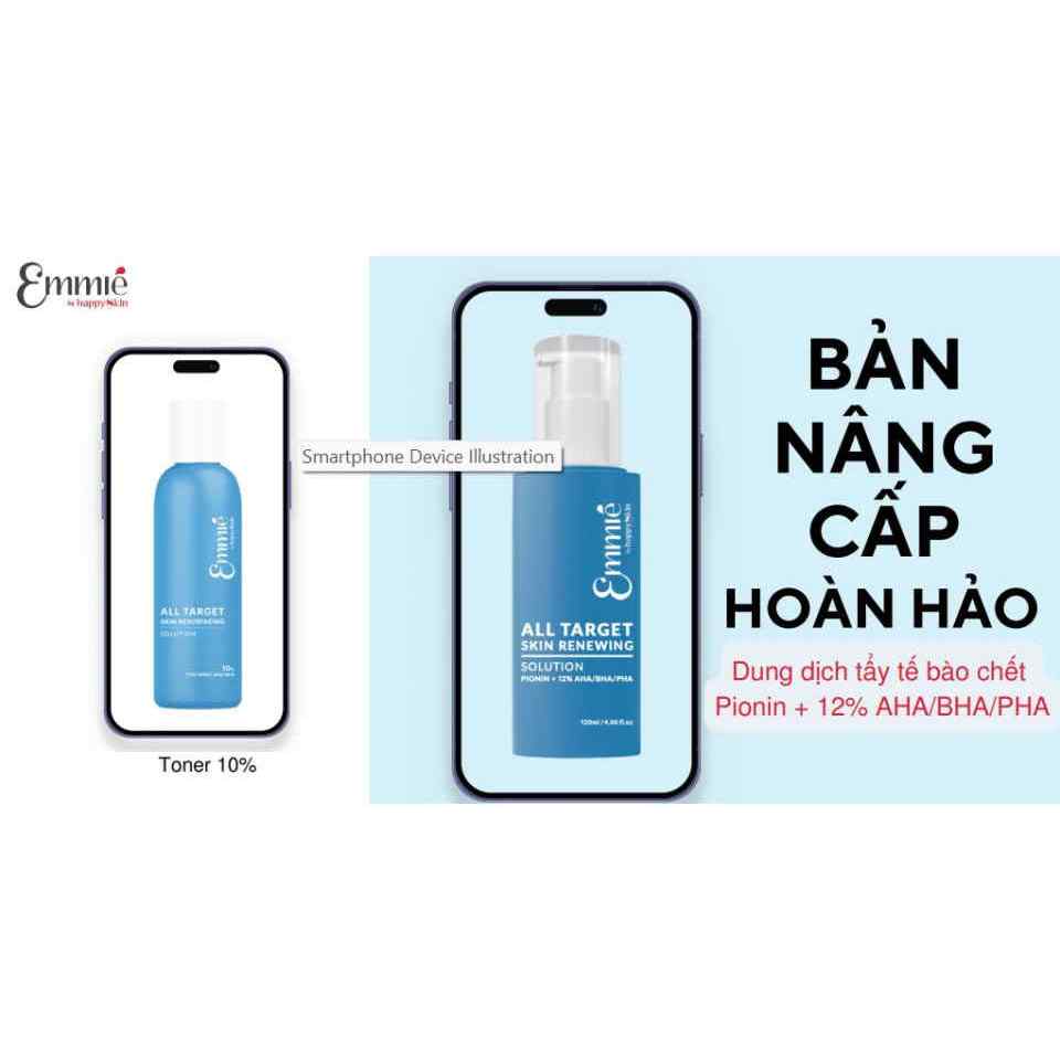 Ảnh 2 của Dung dịch tẩy tế bào chết Emmié 5%, 12% PHA, Nano AHA làm sạch sâu, cải thiện lỗ chân lông