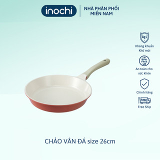 Chảo Vân đá inochi size 26cm, chảo chống dính, chảo sử dụng bếp từ, chảo chiên xào