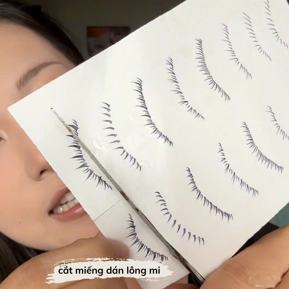 Miếng dán mi giả mi dưới tự nhiên Phong Cách Douyin , mlen diady 3D chống thấm nước mồ hôi