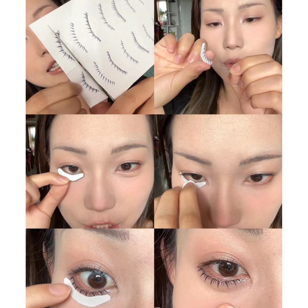 Miếng dán mi giả mi dưới tự nhiên Phong Cách Douyin , mlen diady 3D chống thấm nước mồ hôi