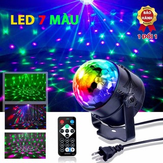 Đèn LED xoay sân khấu 7 màu nháy theo nhạc, đèn chiếu vuc trường, bar club party, phòng karaoke, phòng ngủ cực đẹp