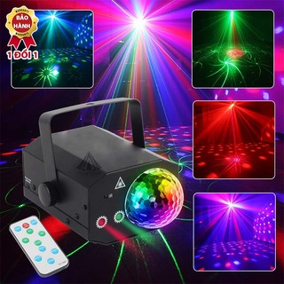 Đèn LASER sân khấu nháy theo nhạc, đèn chiếu bar club, party, karaoke, phòng bay... nhiều hiệu ứng kèm remote
