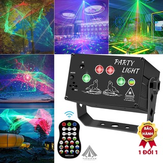 Đèn sân khấu 3D laser nháy theo nhạc, đèn karaoke, vũ trường hiệu ứng sống động