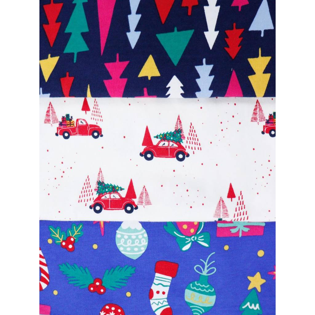 C3661, C3662 & C3663 - Áo thun croptop in hình noel