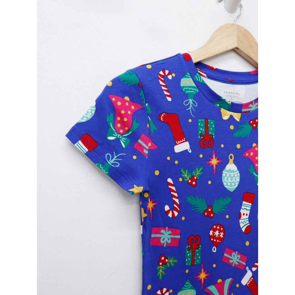 C3661, C3662 & C3663 - Áo thun croptop in hình noel