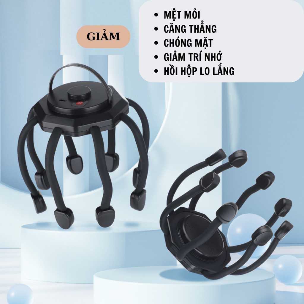 Máy massage đầu DAITASHI LM-080,mát xa thư giãn giảm căng thẳng mệt mỏi đau đầu