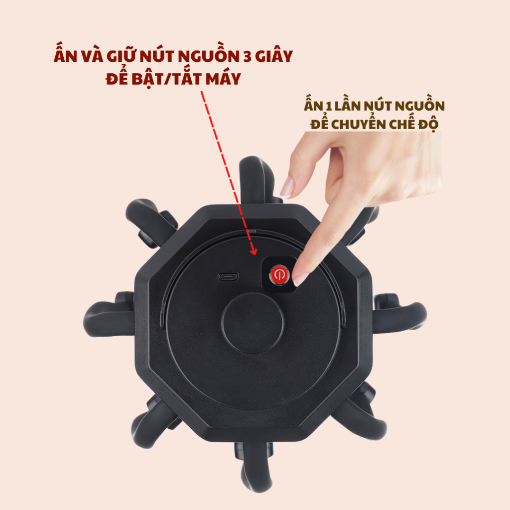 Máy massage đầu DAITASHI LM-080,mát xa thư giãn giảm căng thẳng mệt mỏi đau đầu