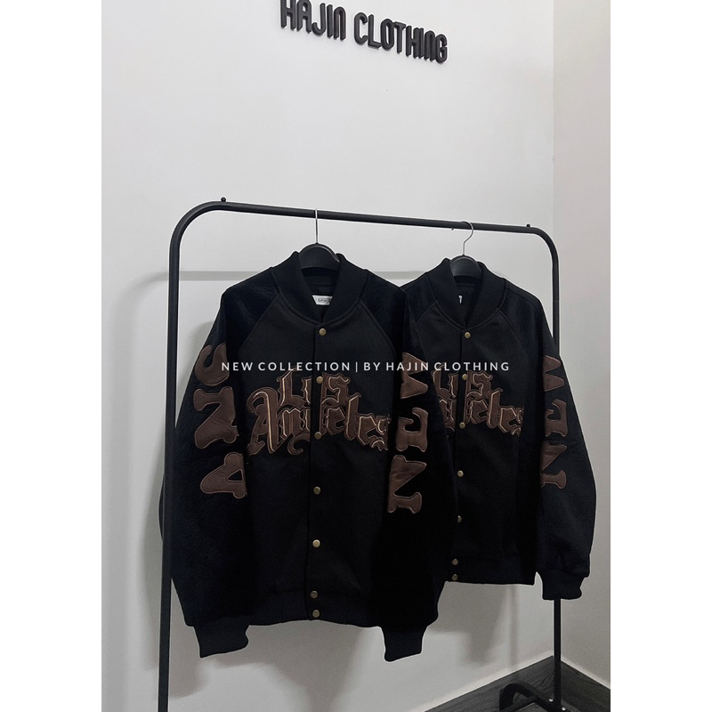 Áo khoác bomber form rộng nam nữ