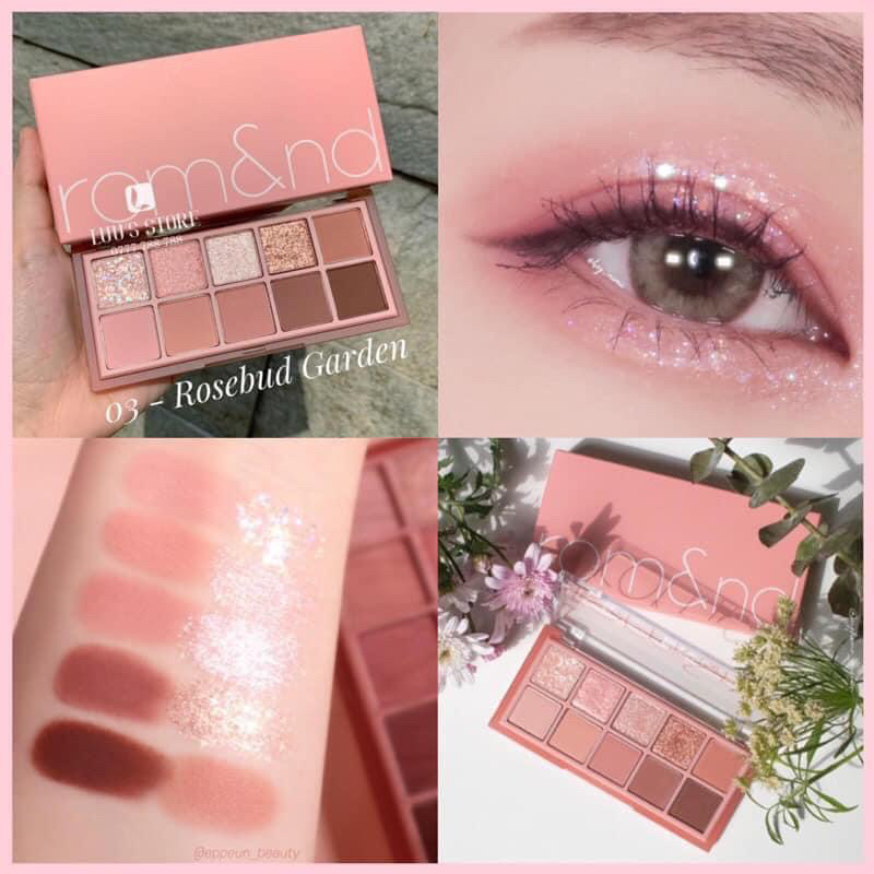 Bảng Phấn Mắt 10 Màu Siêu Lấp Lánh Romand Better Than Eye Palette
