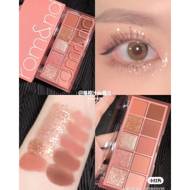 Bảng Phấn Mắt 10 Màu Siêu Lấp Lánh Romand Better Than Eye Palette