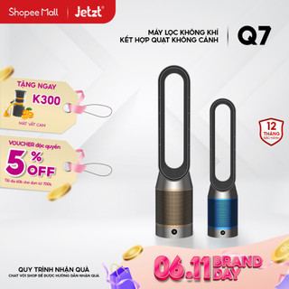 Máy lọc không khí kết hợp quạt không cánh Jetzt Q7 (Xanh/ Vàng)