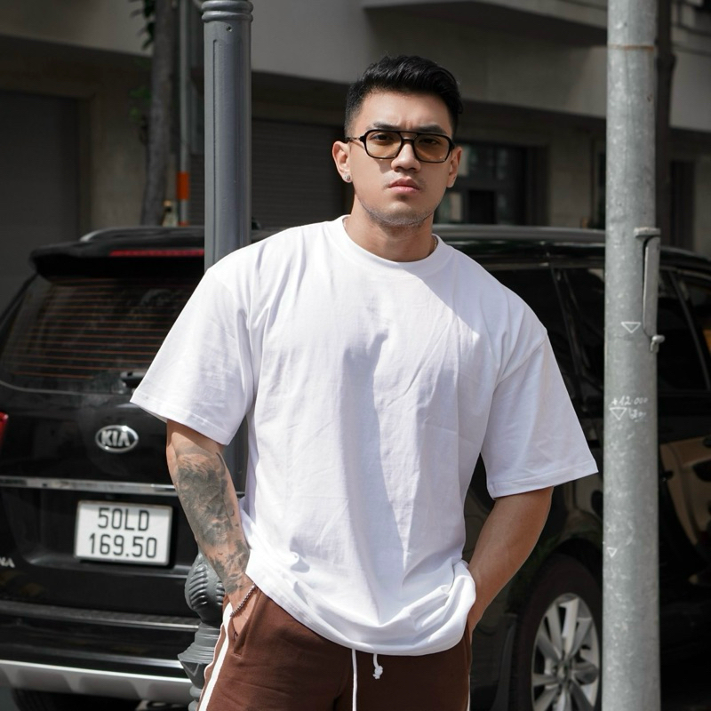 Áo thun oversize thể thao MP STORE basic vải cotton 100%