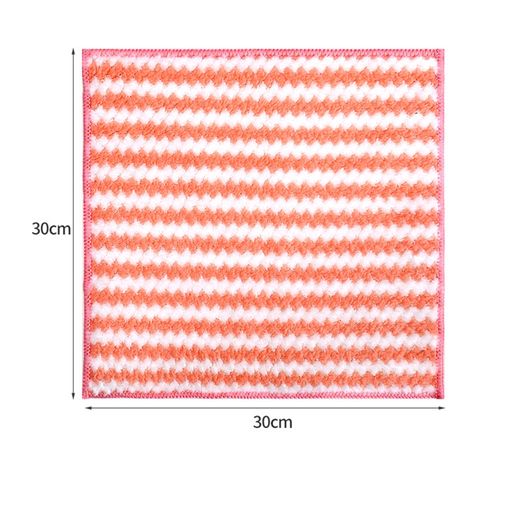 Khăn Lau Bếp Đa Năng 2 Mặt Siêu Thấm Nước Mềm Mịn Loại 1, Dễ Giặt 30x30cm - Combo 10 Khăn