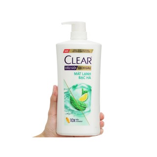 Dầu Gội Clear Bạc Hà Mát Lạnh 880ml