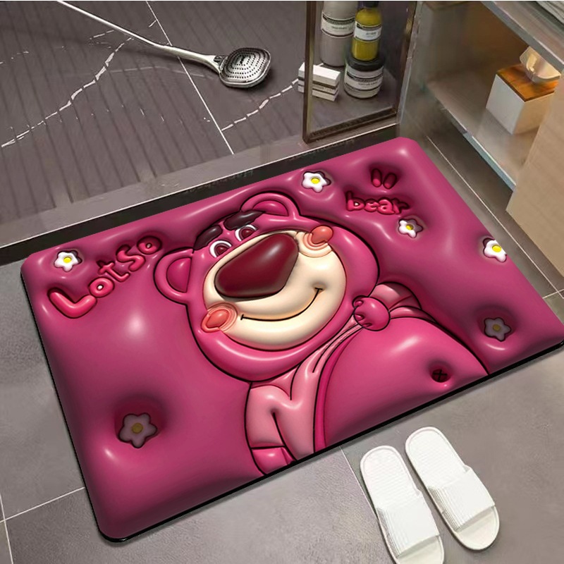 Thảm lau chân thấm hút tốt chống trượt 40x60, trang trí nhà cửa, thảm chùi chân