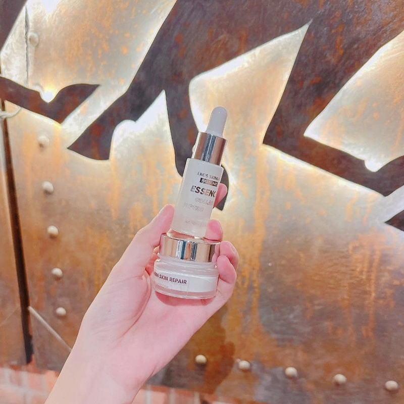 Combo Kem Face Phục Hồi và Serum Tinh Chất Collagen Peptide Eros Skinlab Chính Hàng