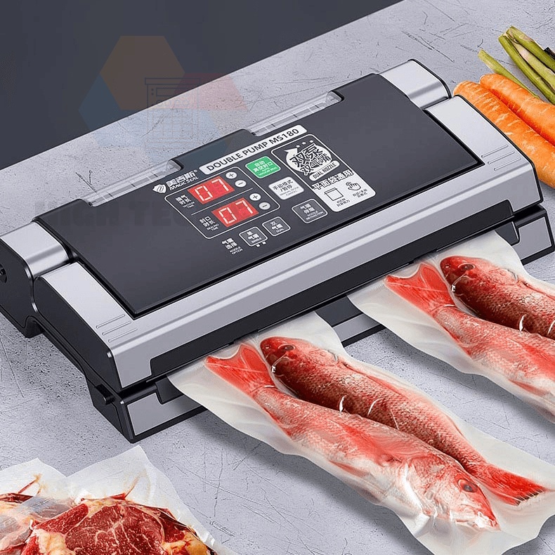 Máy Hút Chân Không PW420A, MS180 - Hai Vòi Hút-Kinh Doanh Cao Cấp-Không Kén Túi - Bảo Hành 12 Tháng - Tặng Túi Hút