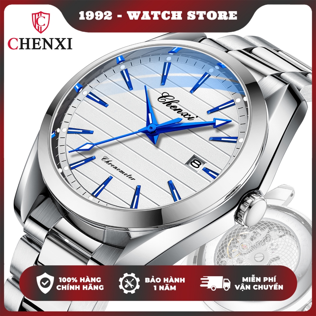 Đồng hồ nam Chenxi chính hãng - CX-0006 giả cơ Full Box - kim dạ quang - chống nước 3ATM - bảo hành 12 tháng