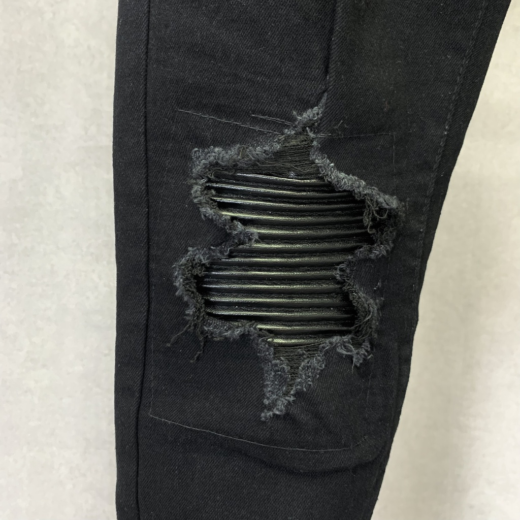 Quần Jeans Nam Amiri Đen Vá Gối Mẫu Mới Nhất Hợp Thời Trang HOT HIT 2023 BN08