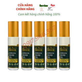 Bộ 5 Chai Dầu Gió Gingsen Nhân Sâm Thái Lan (Mỗi Chai 8ml)