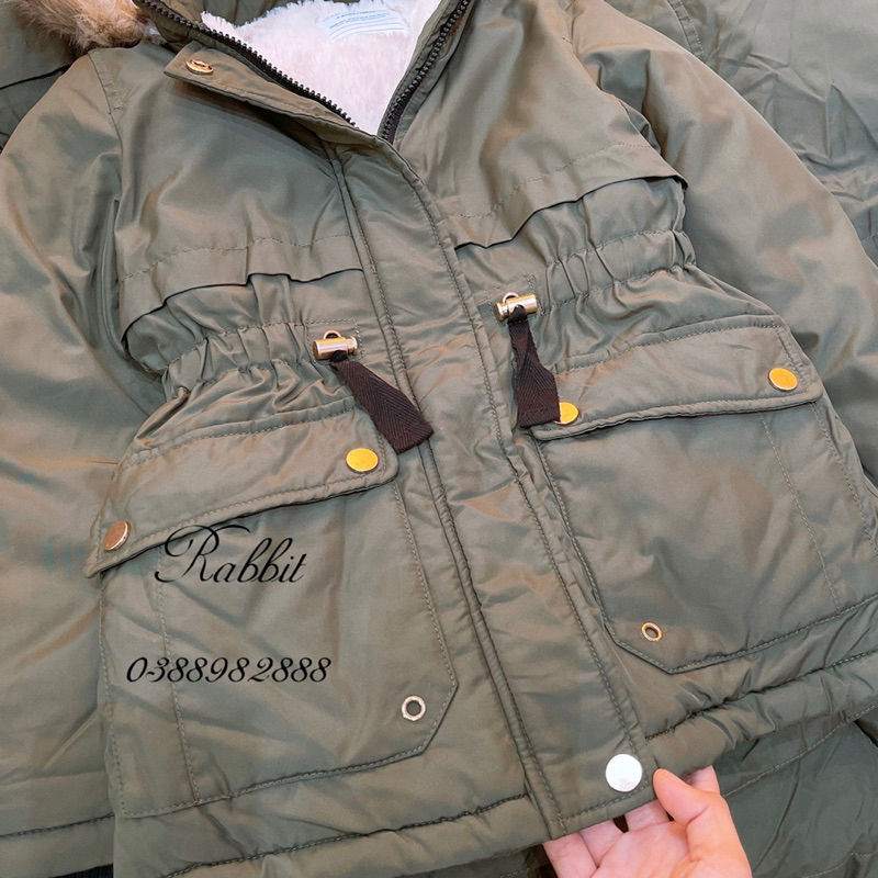 Parka lót lông thỏ Primark