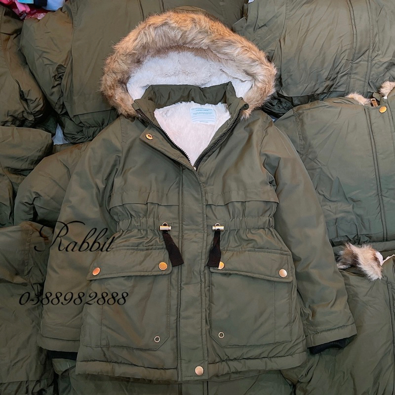 Parka lót lông thỏ Primark