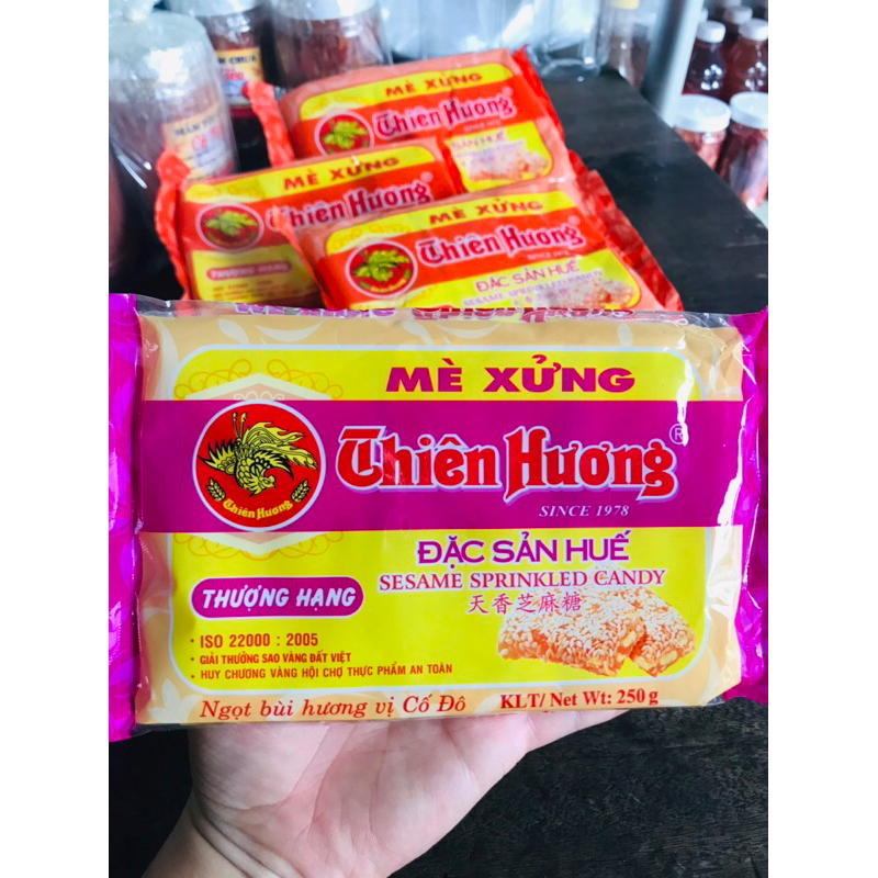 Mè xửng Thiên Hương gói 250gr - Date luôn mới - Đặc sản cố đô Huế