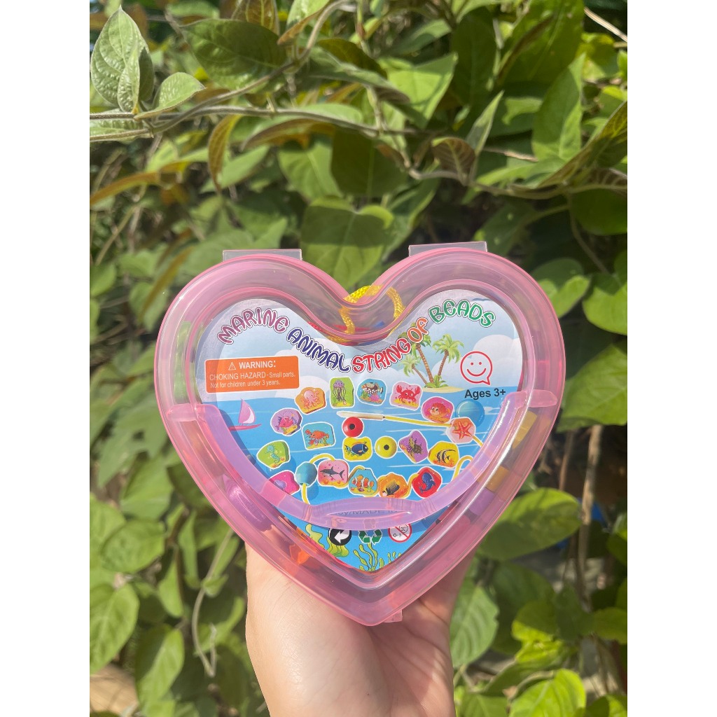 Đồ chơi trí tuệ - Đồ chơi Xâu Hạt Gỗ cho bé