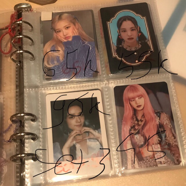 Card off Jen,Lisa,Rosie và Jisoo(BlackPink)