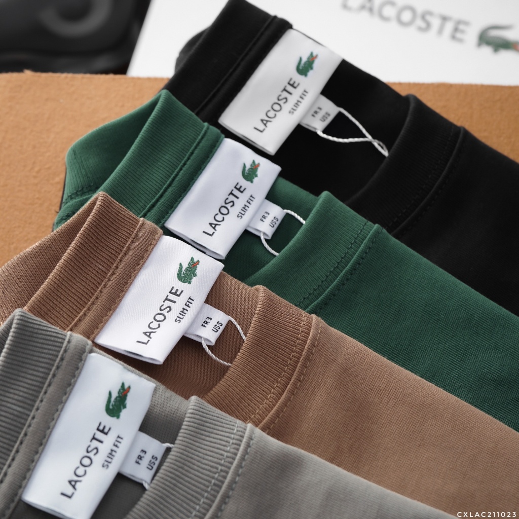 Áo Thun Nam Dài Tay Lcst Trơn AT42, Form Slim-Fit, vải cotton thấm hút mồ hôi Hàng VNXK