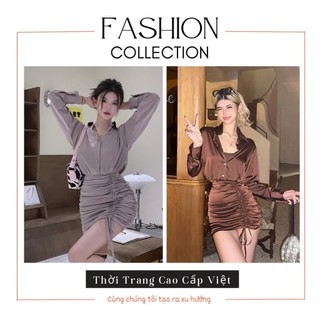 Đầm Sơ Mi Cổ Polo Xếp Ly Phong Cách Pháp Thời Trang Mùa Xuân TH115